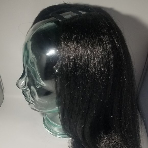 U-Part Wig. Kinky Straight. Synthetic. - Picture 5 of 6